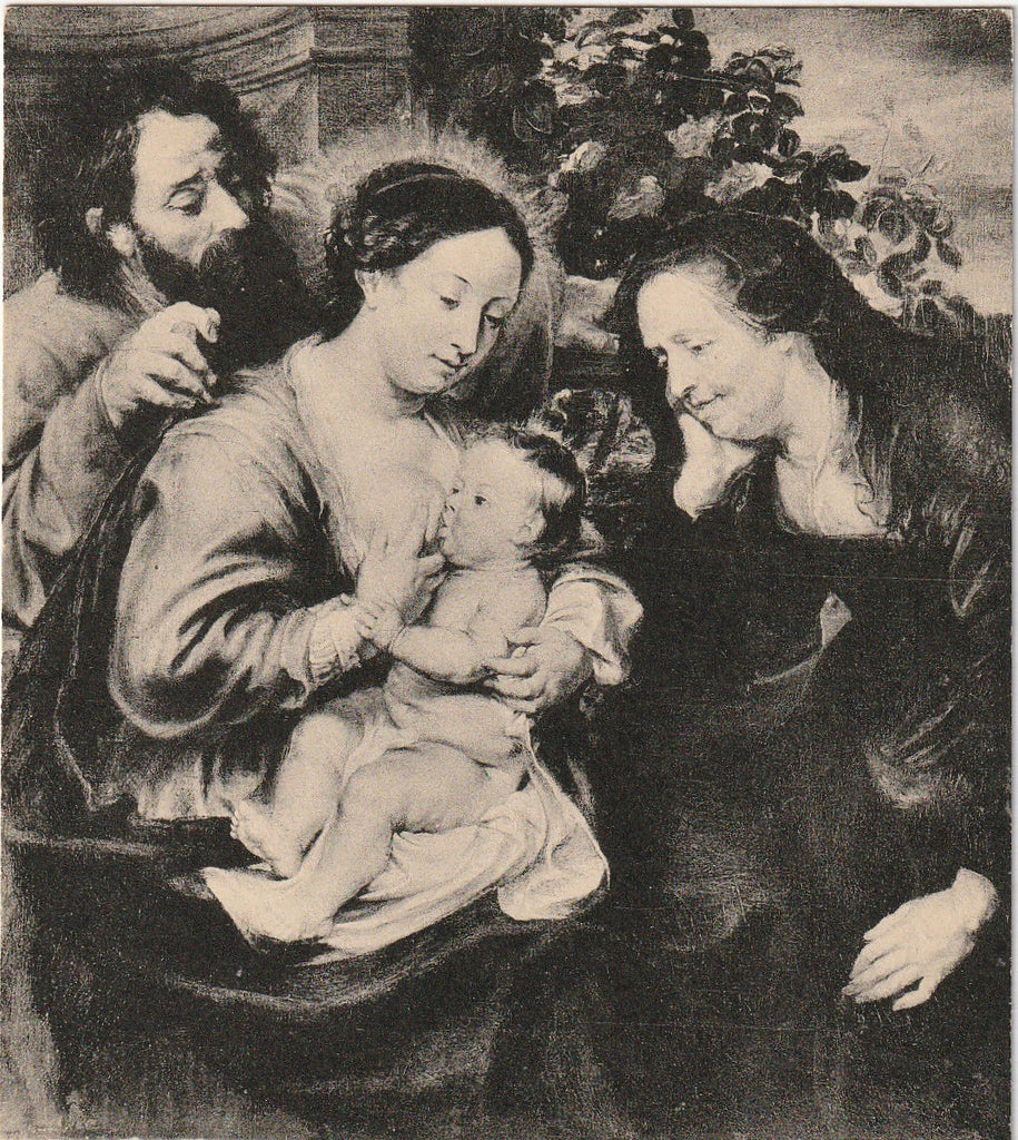 The Holy Family with St. Elizabeth- Peter Paul Rubens - Postcard Close Up
