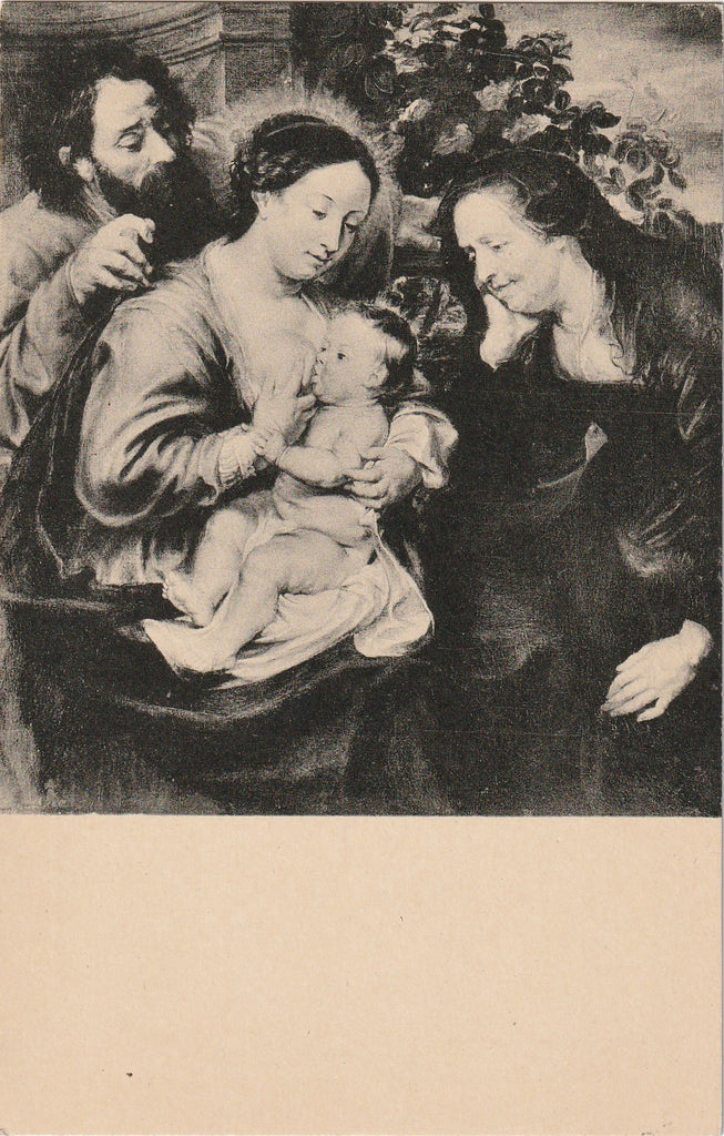 The Holy Family with St. Elizabeth- Peter Paul Rubens - Postcard