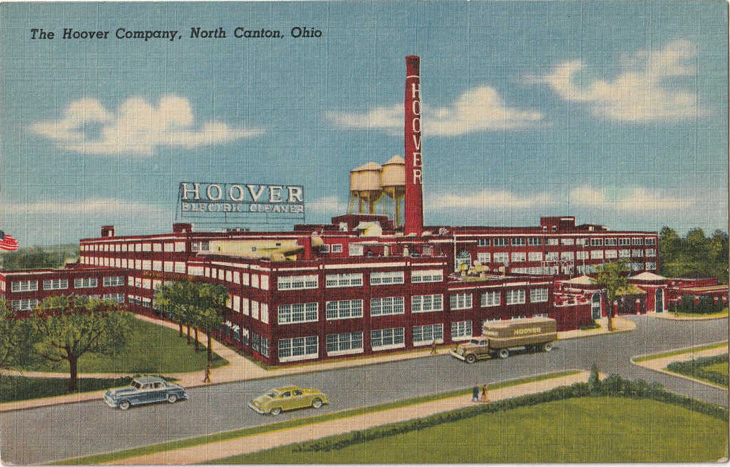 The Hoover Company Factory- North Canton, OH - Postcard, c. 1940s