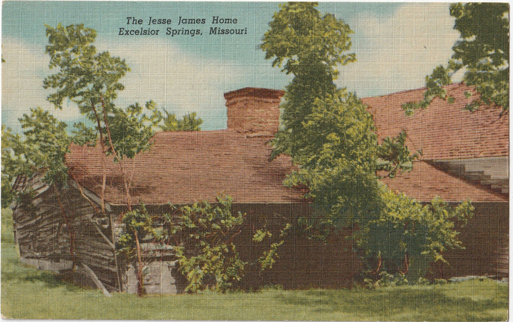 The Jesse James Home Excelsior Springs Missouri Postcard