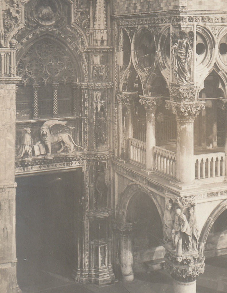 The Lion of Saint Mark - St. Mark Cathedeal, Venice RPPC Close Up