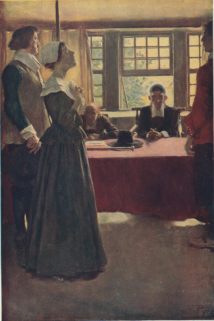 The Lord Hath Sent Me Here To Die - The Hanging of Mary Dyer - Basil King - Howard Pyle - Print, c. 1900s