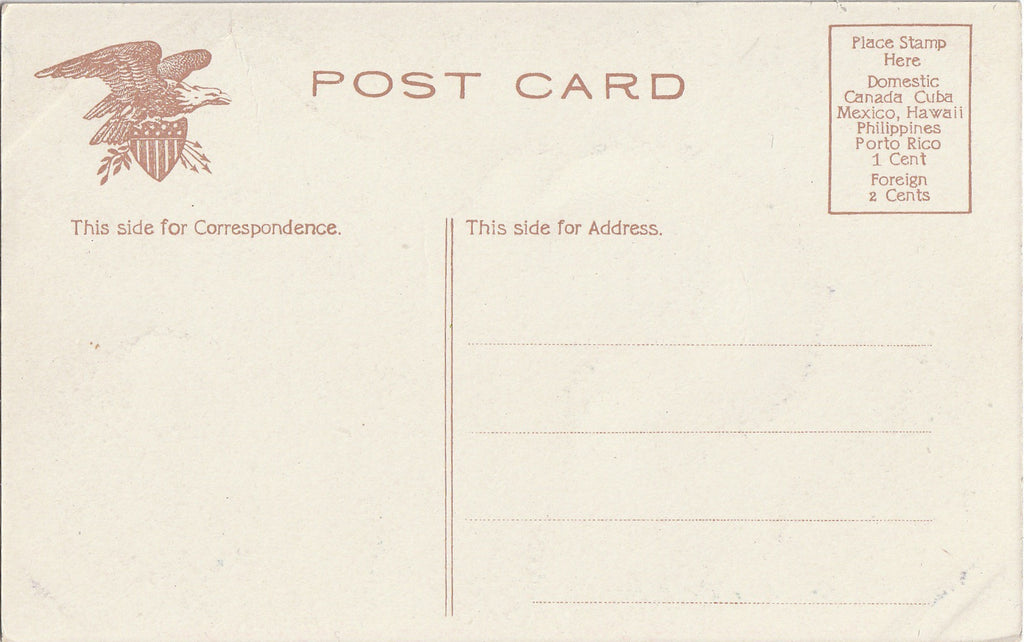 The Manuscript By John W. Alexander Library of Congress Postcard Back