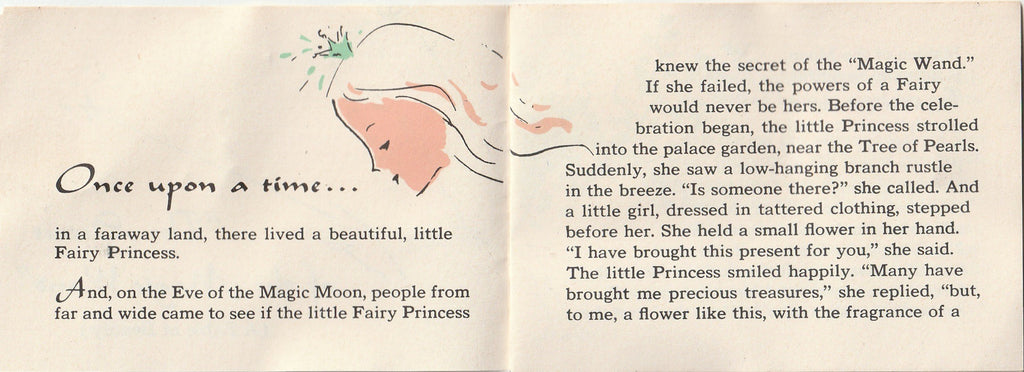 The Secret of the Magic Wand - Fairy Princess Cosmetics for Little Girls by Coty - Booklet, 1956 Inside 1