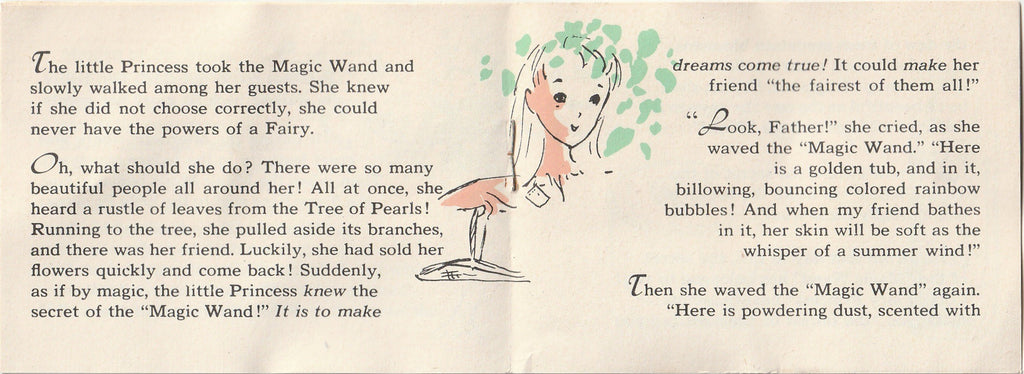 The Secret of the Magic Wand - Fairy Princess Cosmetics for Little Girls by Coty - Booklet, 1956 Inside 3