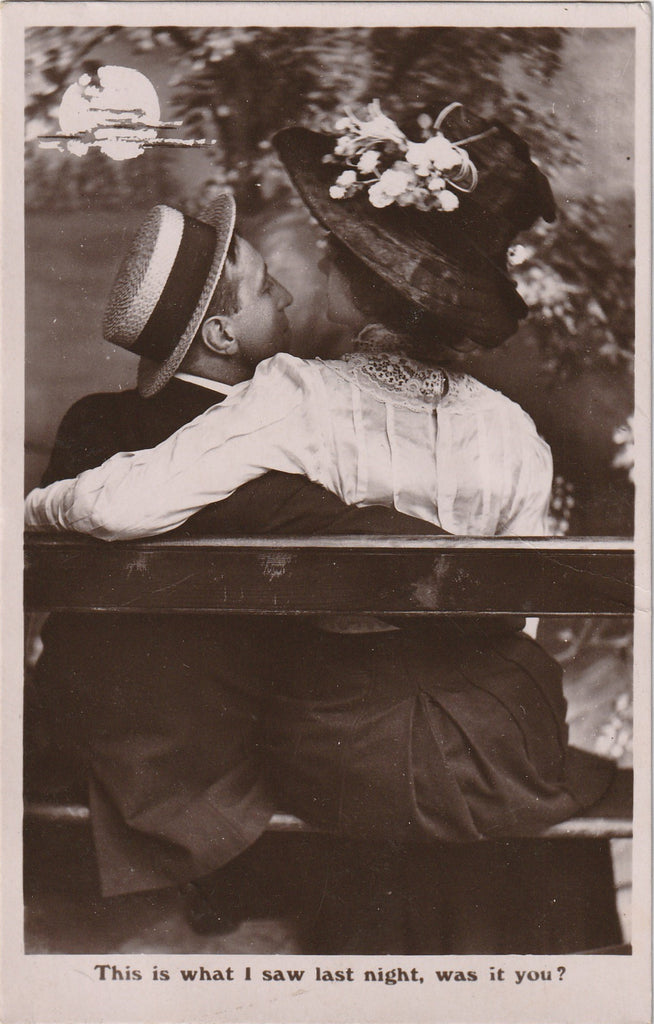 This Is What I Saw Last Night, Was It You? - RPPC, c. 1900s