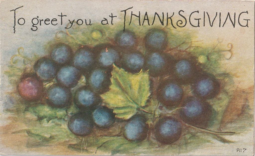 To Greet You at THANKSGIVING Postcard
