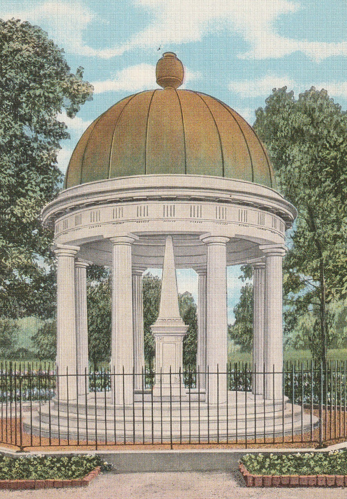 Tomb of Andrew Jackson Hermitage TN Vintage Postcard Close Up