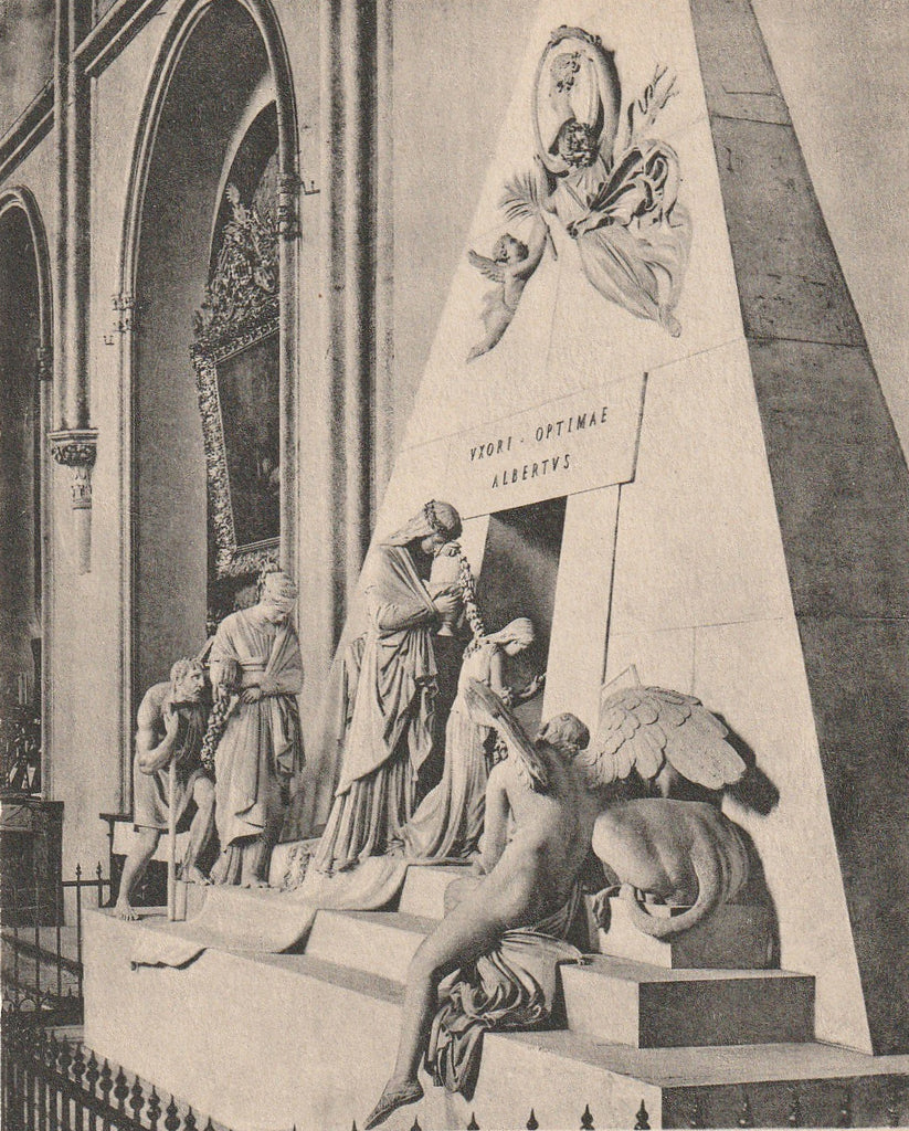 Tomb of Maria Christina Vienna Postcard Close Up