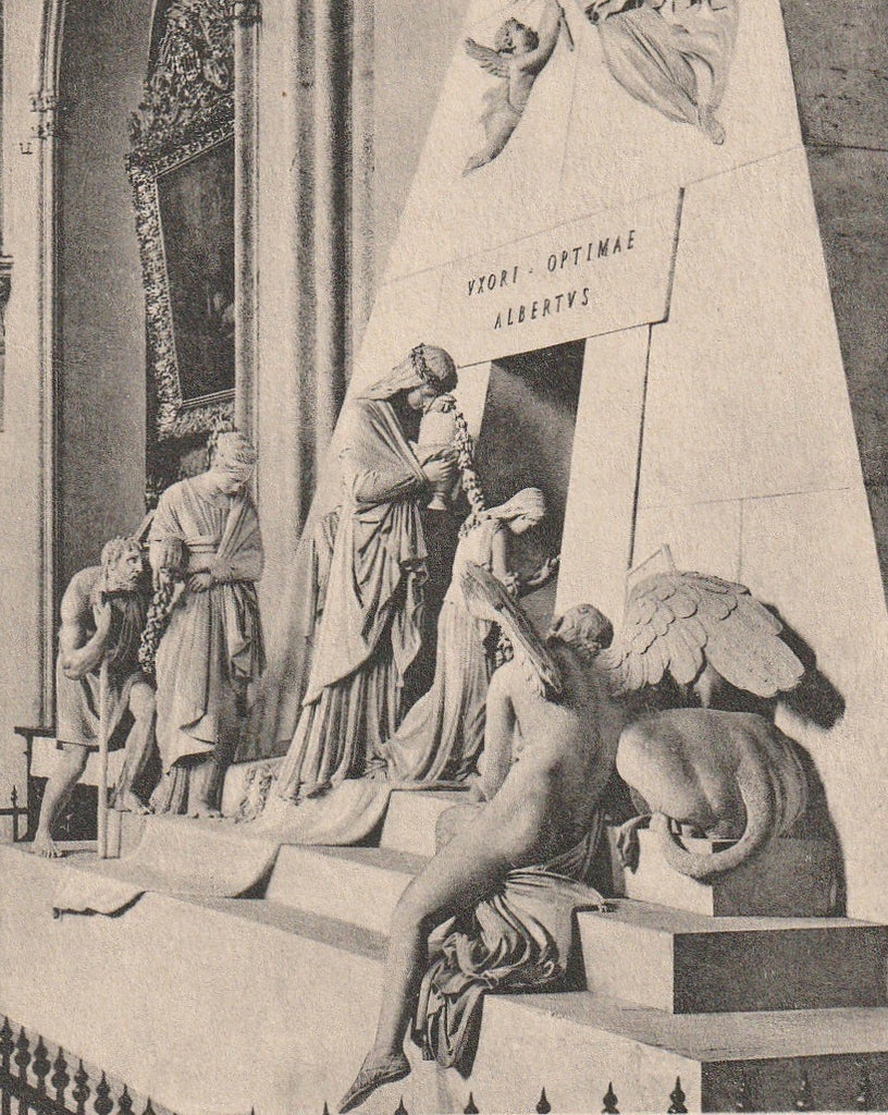 Tomb of Maria Christina Vienna Postcard Close Up 2