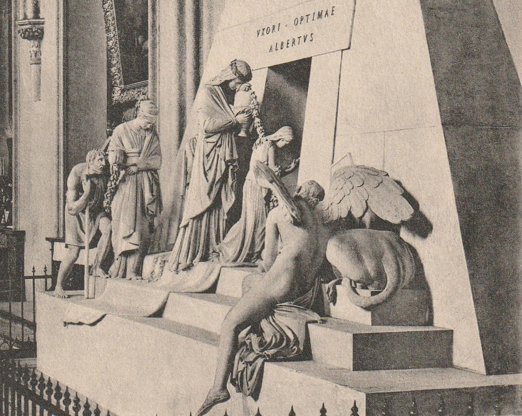 Tomb of Maria Christina Vienna Postcard Close Up 3