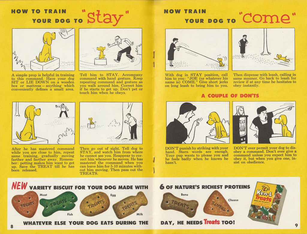 Training Can Be Fun and Useful Too - Ken-L-Treats - Ted Key - Booklet, c. 1955 Page 8-9