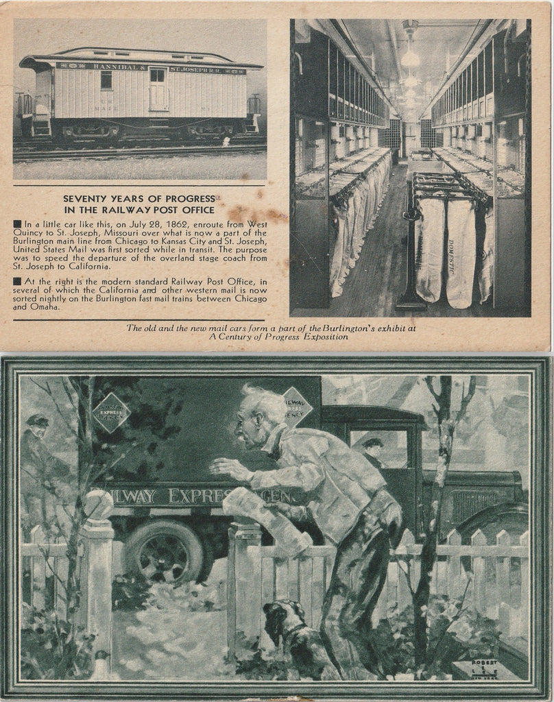 Transportation Exhibits Century Of Progress Chicago Postcards