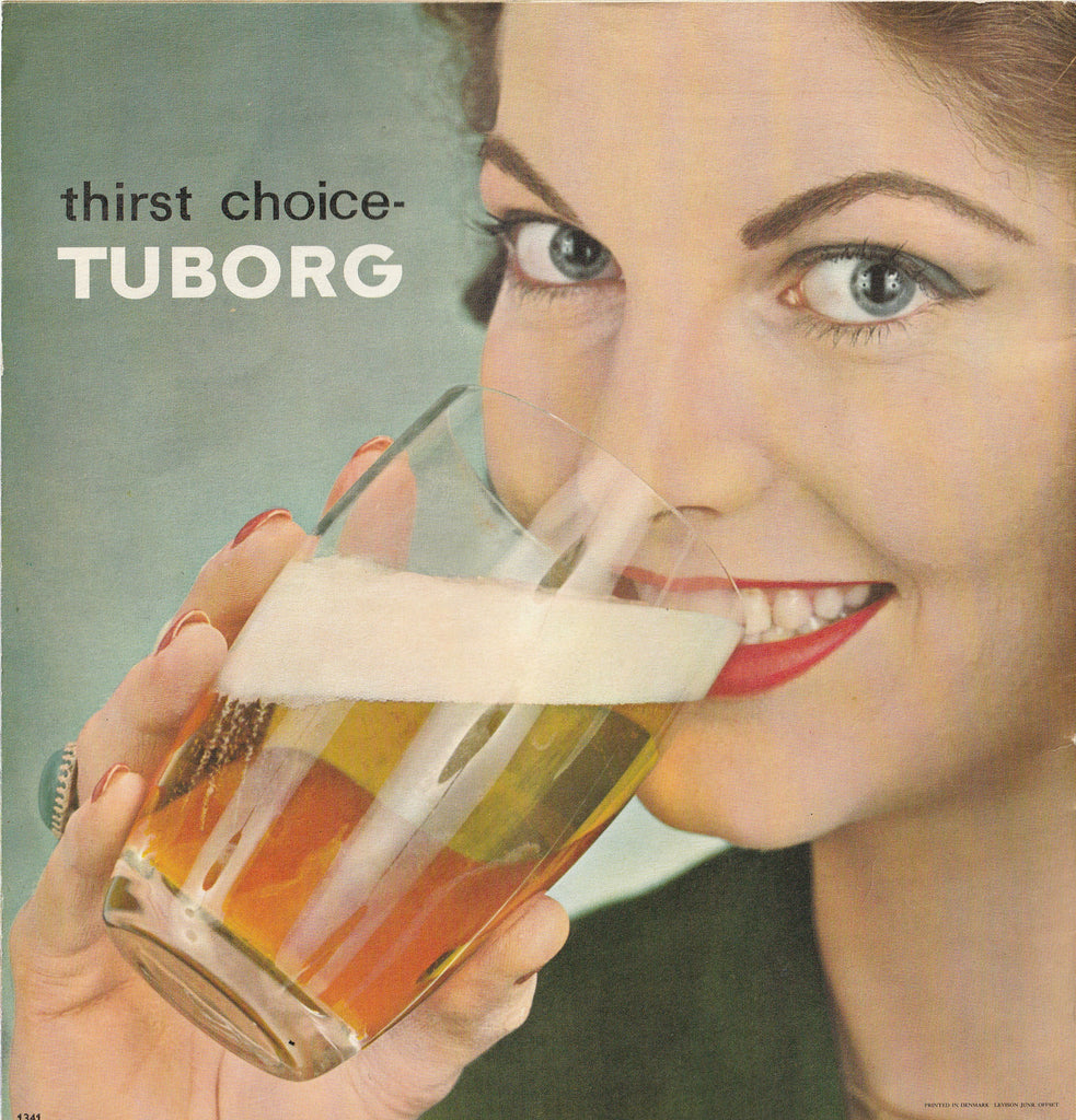 Tuborg Breweries - Lager Beer - Copenhagen, Denmark - Booklet, c. 1950s Back Cover