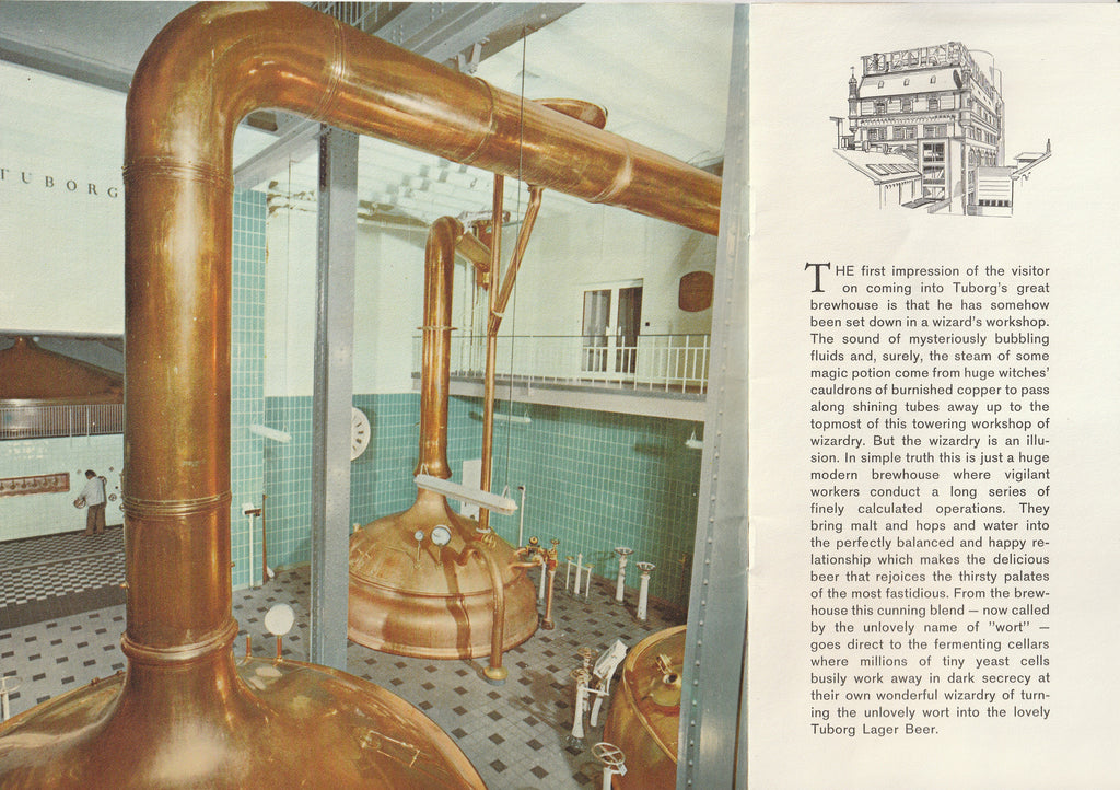 Tuborg Breweries - Lager Beer - Copenhagen, Denmark - Booklet, c. 1950s