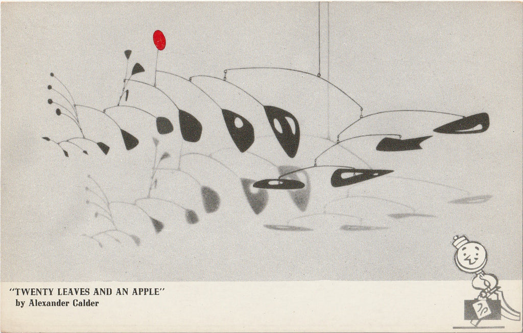 Twenty Leaves and An Apple Alexander Calder Postcard