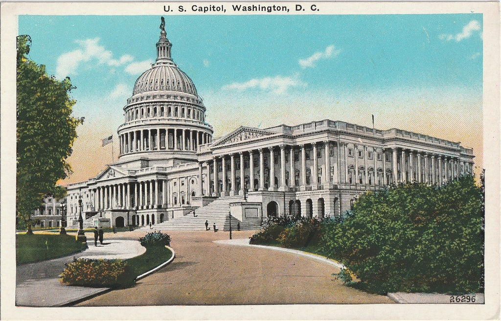 U. S. Capitol Building Washington D. C. Postcard 1 of 2 