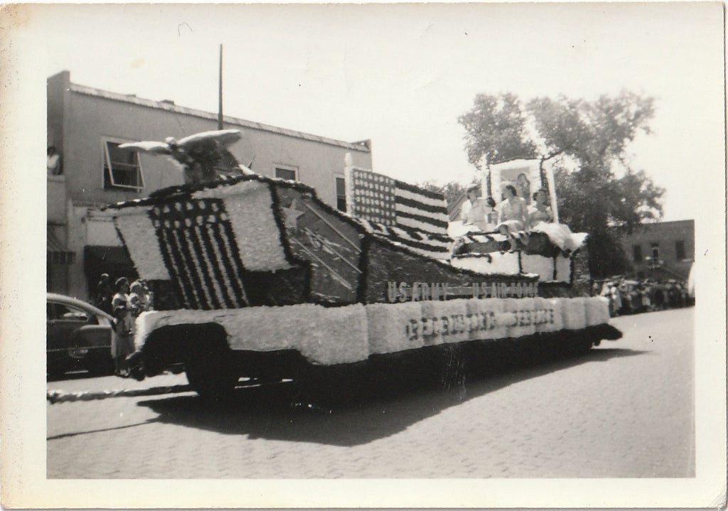 US Army US Air Force Recruiting Service Float June 18 1953 Photo