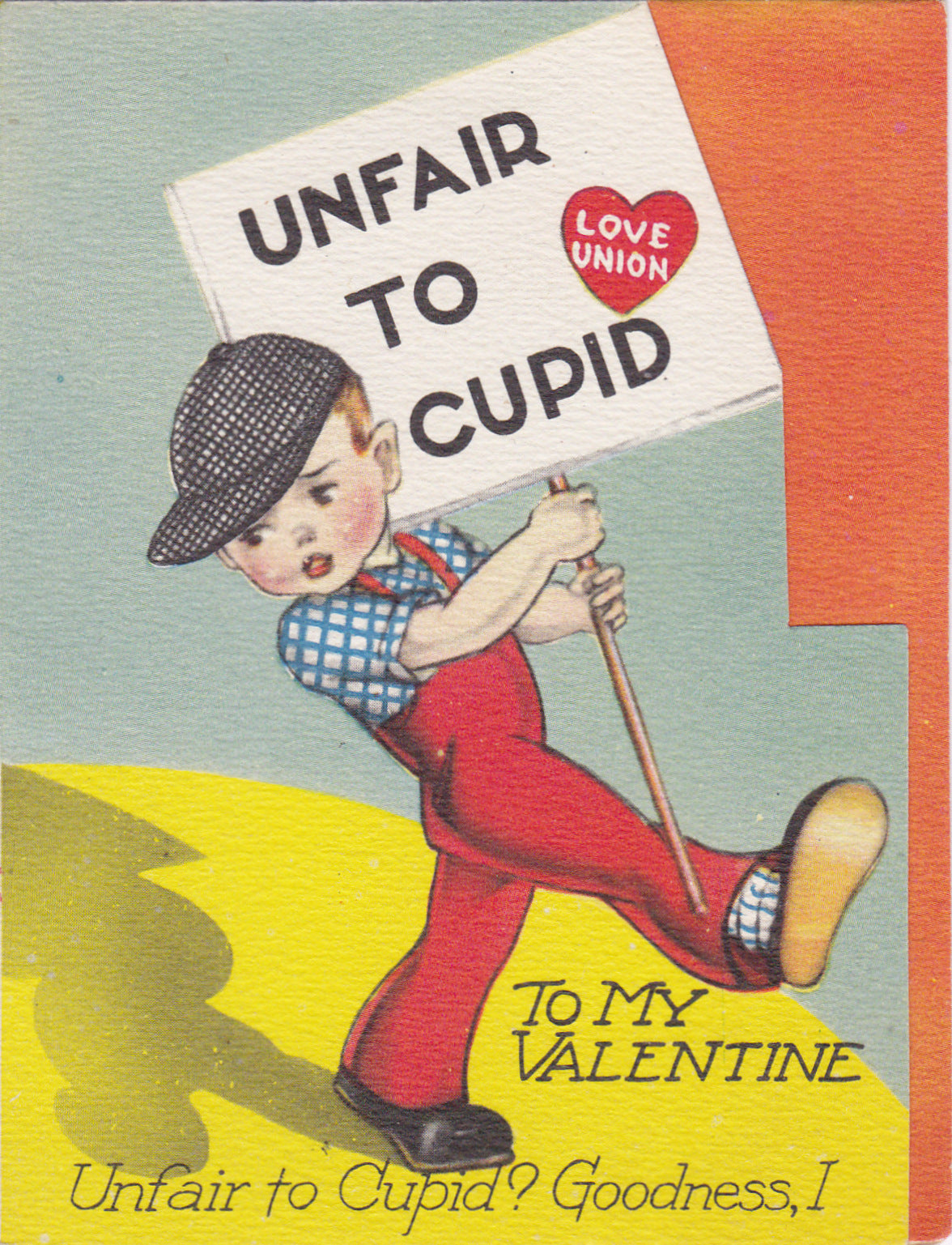 Unfair To Cupid - Love Union - Valentine, c. 1940s – Ephemera Obscura ...