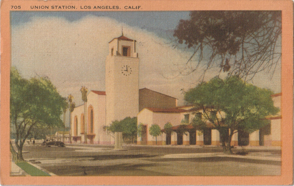 Union Station - Los Angeles, California - Postcard, c. 1950s