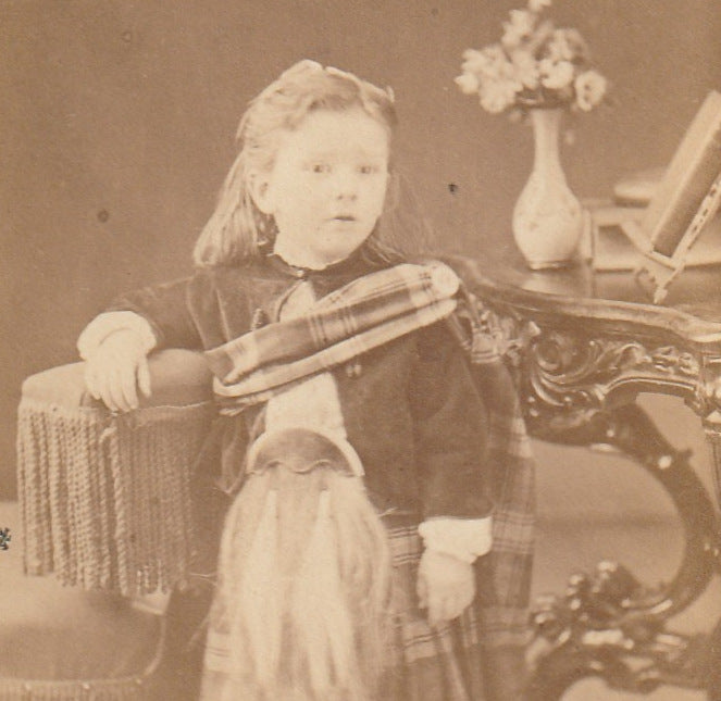 Victorian Laddie - Scottish Boy in Kilt - J. G. Parks - Montreal, Canada - CDV Photo, c. 1800s