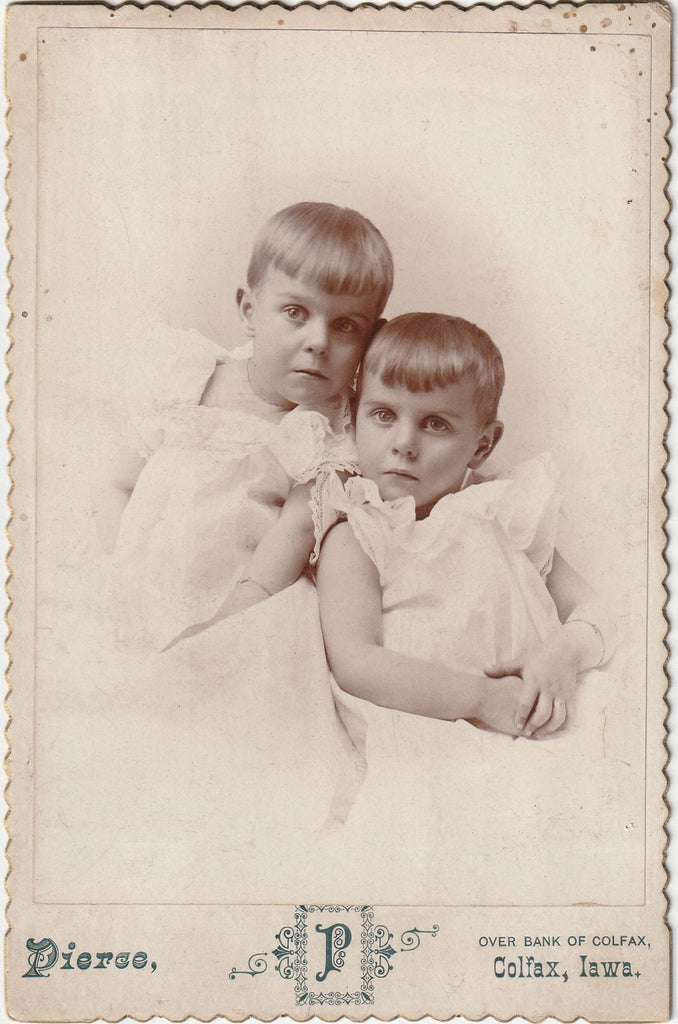 Victorian Twin Brothers - Colfax, IA - Antique Cabinet Photo, c. 1800s