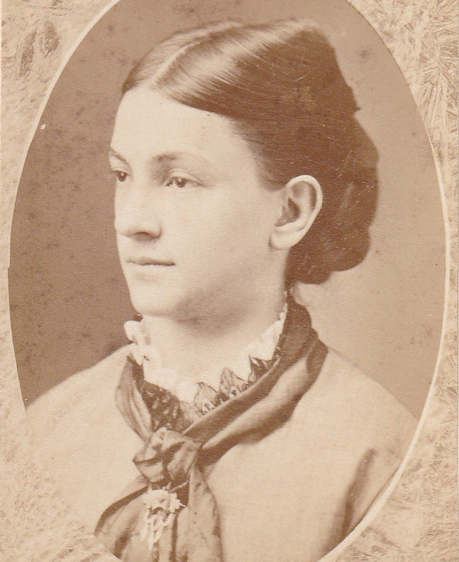 Victorian Woman - Memorial Portrait - Udell - Three Rivers, MI - CDV Photo, c. 1800s