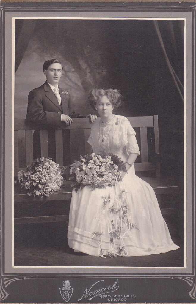 Victorian Wedding Portrait Chicago 1890s