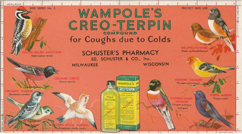 Wampole's Creo-terpin Compound Ink Blotter