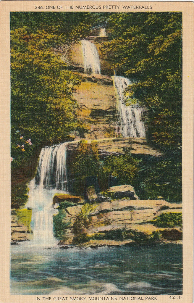 Waterfall in the Great Smoky Mountains National Park Postcard
