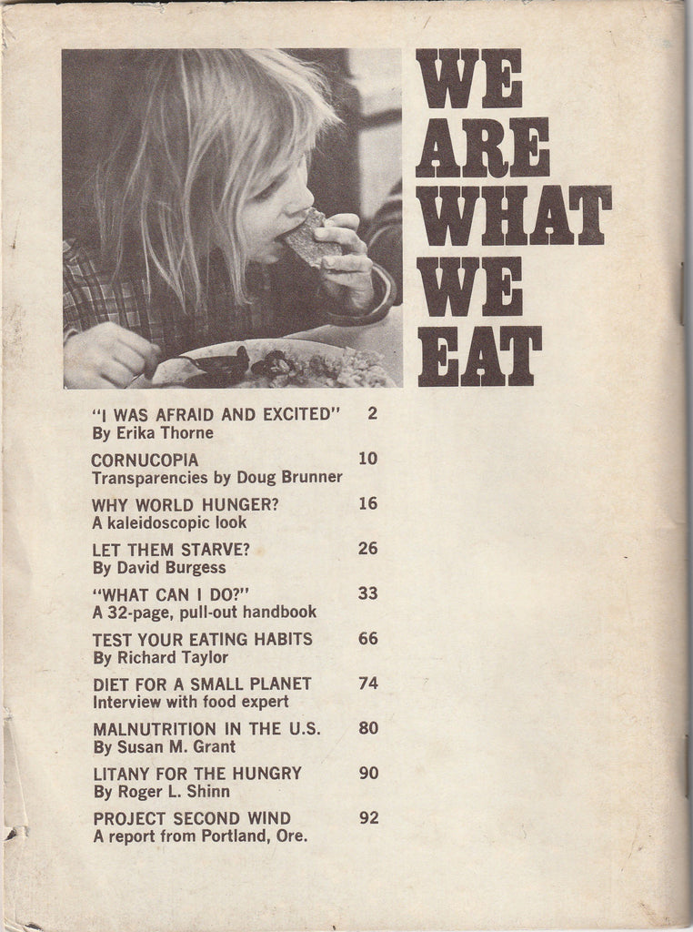 We Are What We Eat - Youth Magazine - July, 1975
