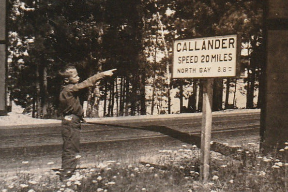 Welcome to Callander Ontario Vintage Photo Close Up 3