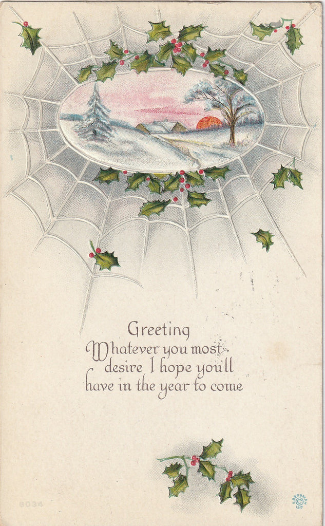 Whatever You Most Desire S Bergman New Year Postcard