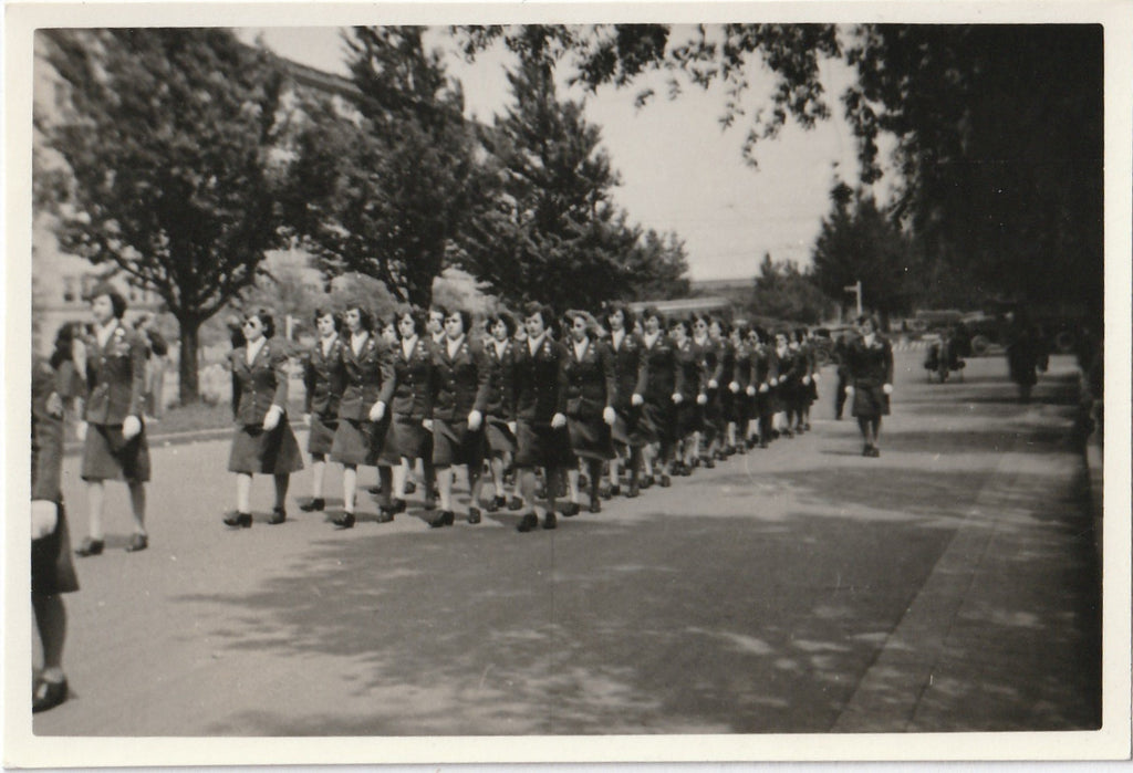Women's Army Corps Parade WW2 WAC Vintage Photo 1 of 3