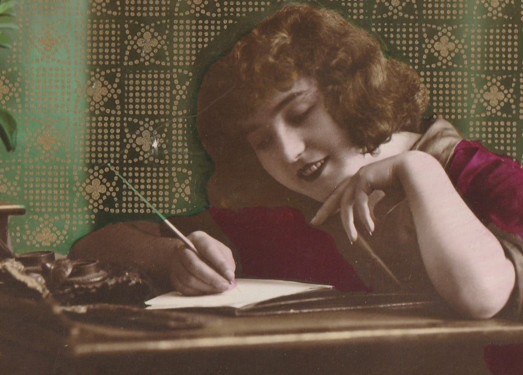 Writing Love Letters - RPPC, c. 1910s