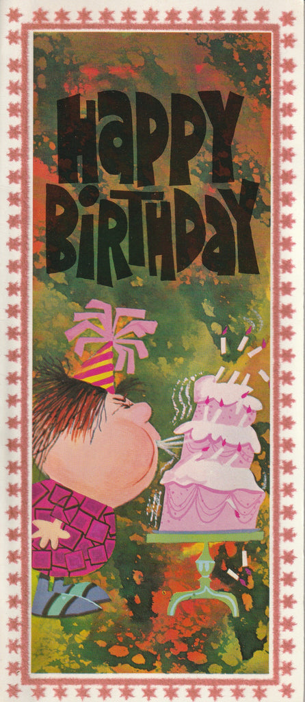 You Just Blew Another Year - Happy Birthday - Roth Greeting Cards - Card, c. 1968