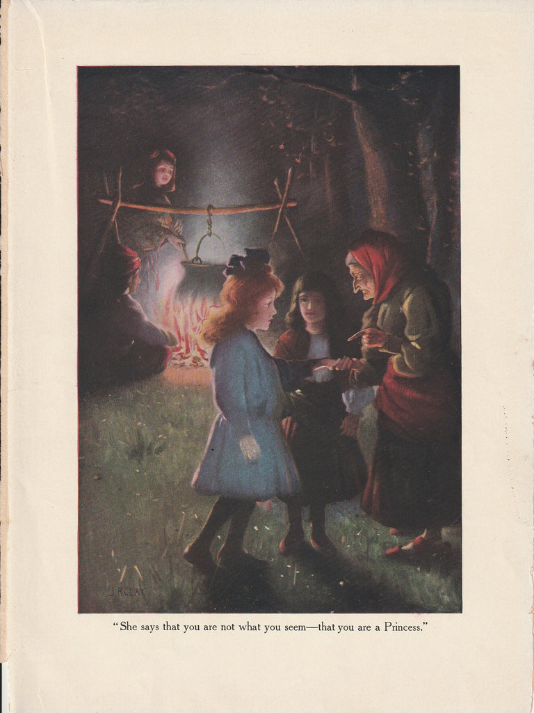 You are Not What You Seem - Fortune Teller Witch - Castle of Grumpy Grouch - J. R. Clay - Book Illustration - Print, c. 1908