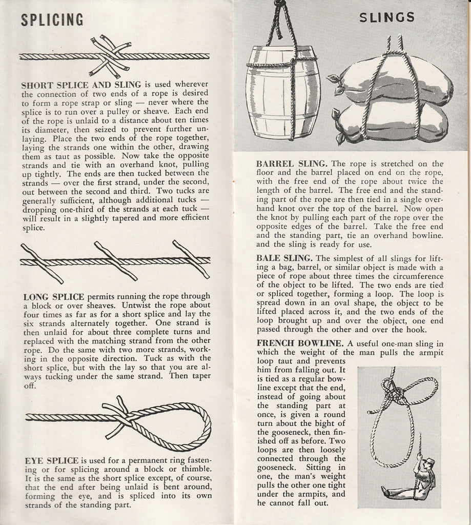Making Rope Work For You - John Rauschenberger Co. - Booklet, c. 1950s 