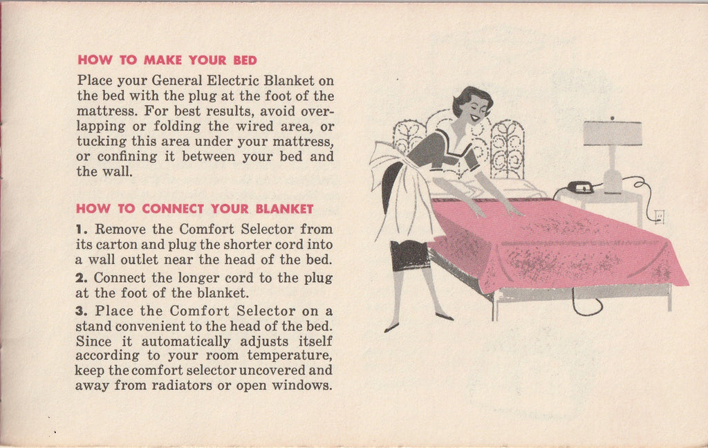 Wonderful World of Comfort - General Electric Automatic Blanket - Booklet, c. 1950s Inside 3