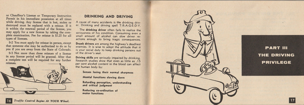 Facts for Colorado Drivers - Lacy L. Wilkinson - Booklet, c. 1960s Pg. 16-17