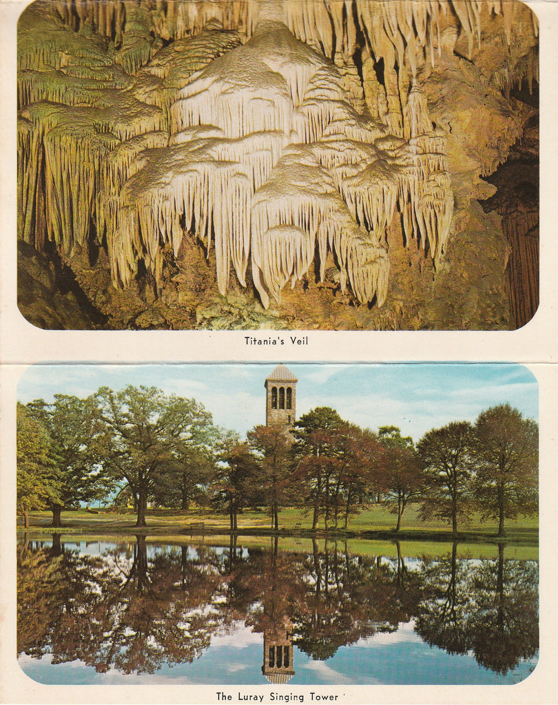 Luray Caverns, Virginia - Fold-Out Postcard, c. 1960s