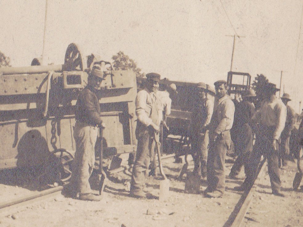 Flipped Upside Down- 1900s Antique Photograph- Train Wreck- Open Wagon Rail Car Accident- Railway Disaster- Kruxo RPPC- Real Photo Postcard