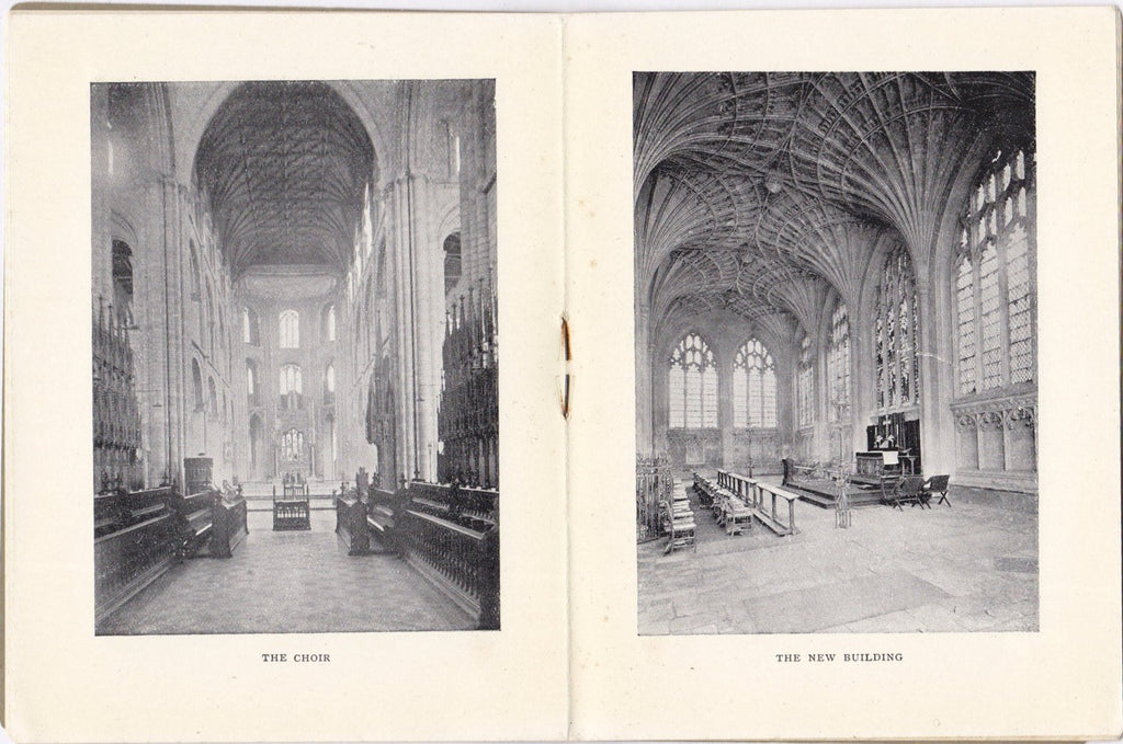 Notes on the Cathedrals- 1910s Antique Booklet- Peterborough Cathedral- Cambridgeshire, England- Edwardian- W H Fairbanks- Paper Ephemera