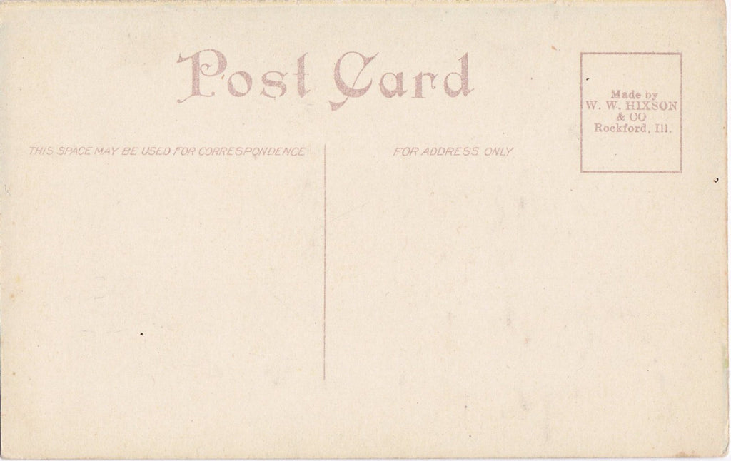 K of P Home- 1900s Antique Postcard- Knights of Pythias- Springfield, Ohio- W H Hixon Co- Edwardian Souvenir- Unused