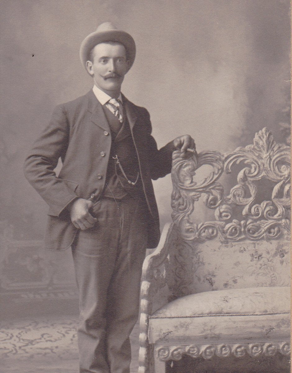 Turn of the Century Man- 1900s Antique Photograph- Edwardian