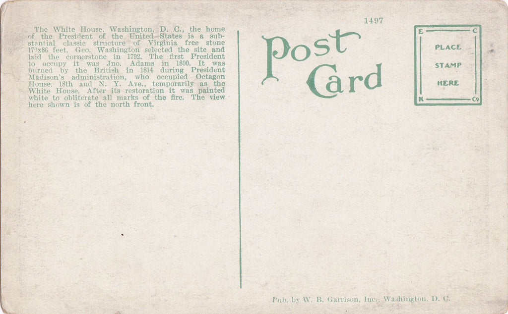 Hotel Vendig- 1910s Antique Postcard- Philadelphia, PA- American Flag- Edwardian Souvenir- Fire-Proof- James C Walsh- Used