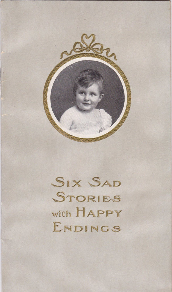 Six Sad Stories with Happy Endings- 1900s Antique Booklet- Eskay's Food- Edwardian Baby- Testimonial- Medical Advertisement- Paper Ephemera