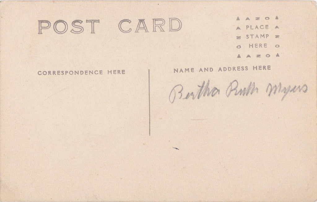 Baby Bertha Ruth- 1900s Antique Photograph- Edwardian Baby- Found Photo- Identified RPPC- Real Photo Postcard- Vernacular- Paper Ephemera