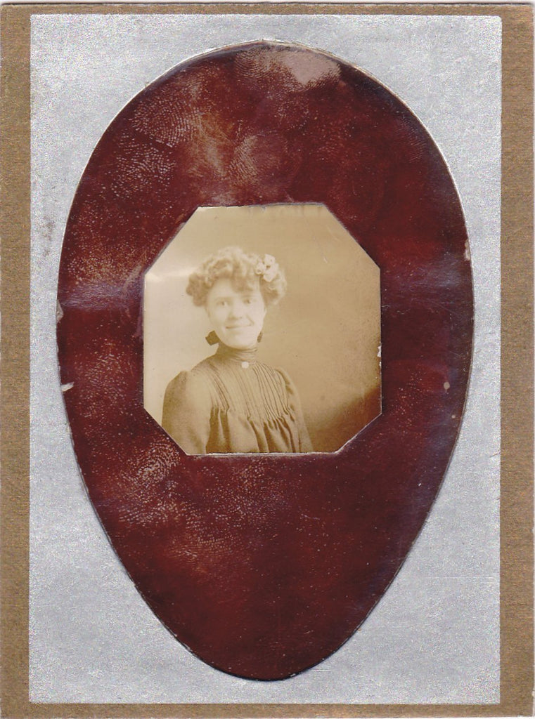 Eggstravaganza- 1800s Antique Photographs- SET of 4- Victorian Easter Bonnet- Gem Portrait- CDV Photo- Carte De Visite- Egg Shaped