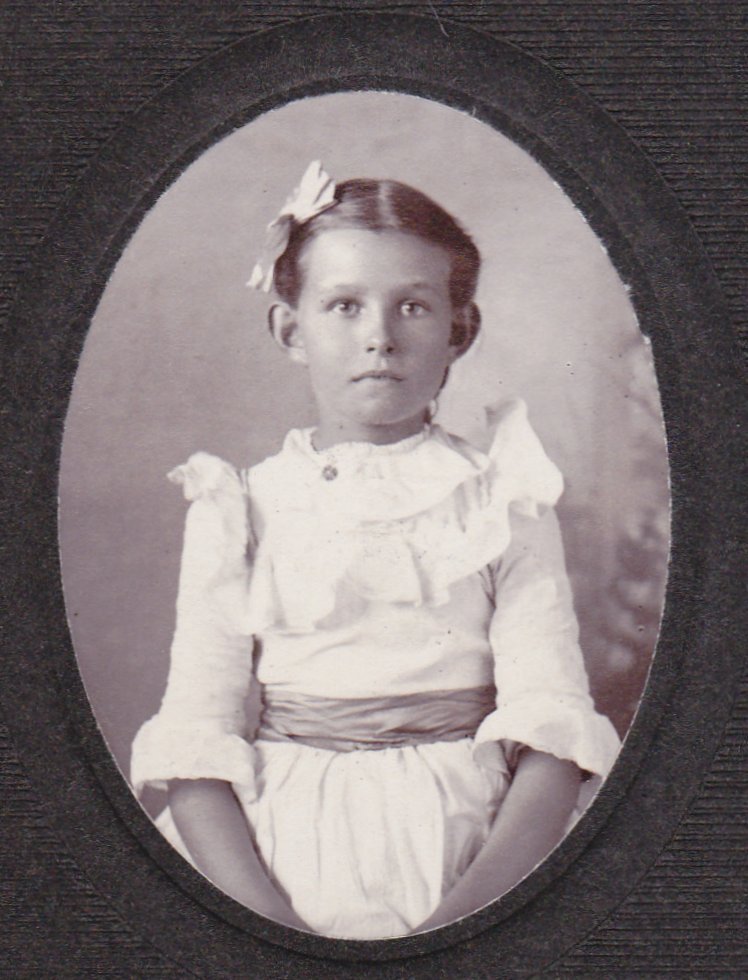 Little Lady 1890s Antique Photograph Victorian Girl Child Portrait